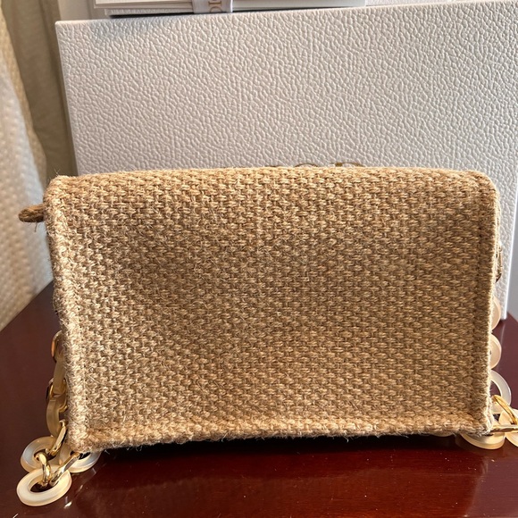 Dior Beauty raffia clutch or shoulder bag, excellent condition, with gift box - Picture 8 of 15